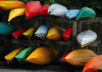 Canoes on Rack